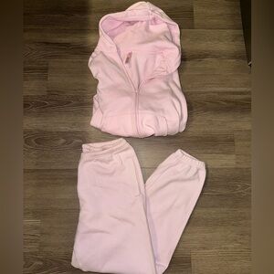 Skims pink sweat set
